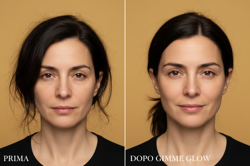 GIMME GLOW — Prima e Dopo reale